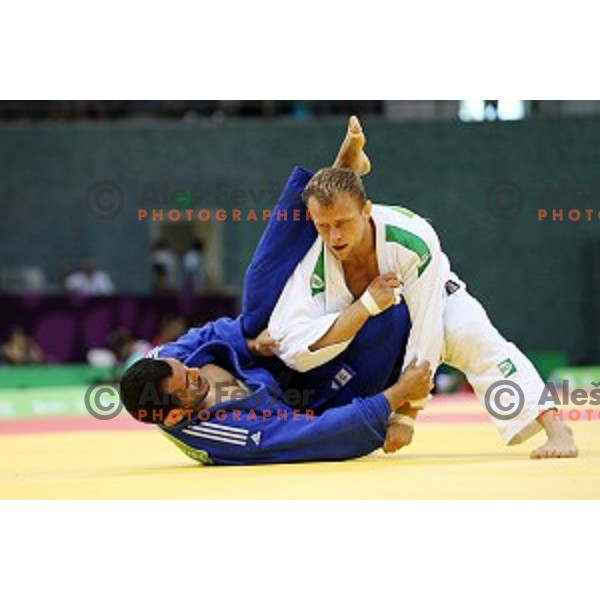 Rok Draksic of Slovenia competes in Men\'s -73 kg at Judo Tournament in Heydar Aliyev Arena at First European Games Baku 2015 in European Games Park, Azerbaijan on June 26, 2015