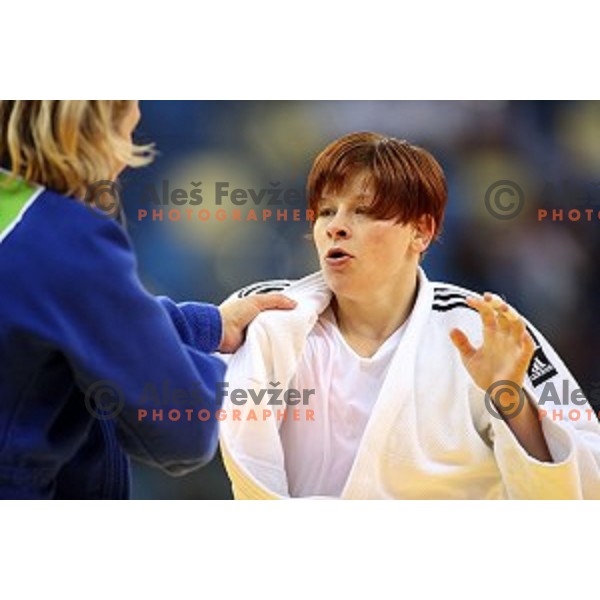 Tina Trstenjak of Slovenia competes in Women\'s -63 kg at Judo Tournament in Heydar Aliyev Arena at First European Games Baku 2015 in European Games Park, Azerbaijan on June 26, 2015