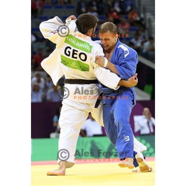 Rok Draksic of Slovenia competes in Men\'s -73 kg at Judo Tournament in Heydar Aliyev Arena at First European Games Baku 2015 in European Games Park, Azerbaijan on June 26, 2015