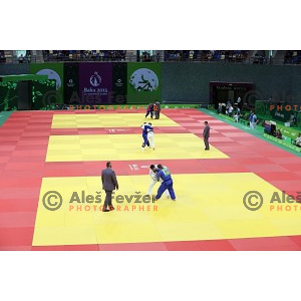 Rok Draksic of Slovenia competes in Men\'s -73 kg at Judo Tournament in Heydar Aliyev Arena at First European Games Baku 2015 in European Games Park, Azerbaijan on June 26, 2015