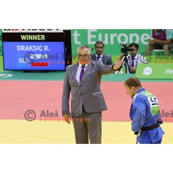 Rok Draksic of Slovenia competes in Men\'s -73 kg at Judo Tournament in Heydar Aliyev Arena at First European Games Baku 2015 in European Games Park, Azerbaijan on June 26, 2015