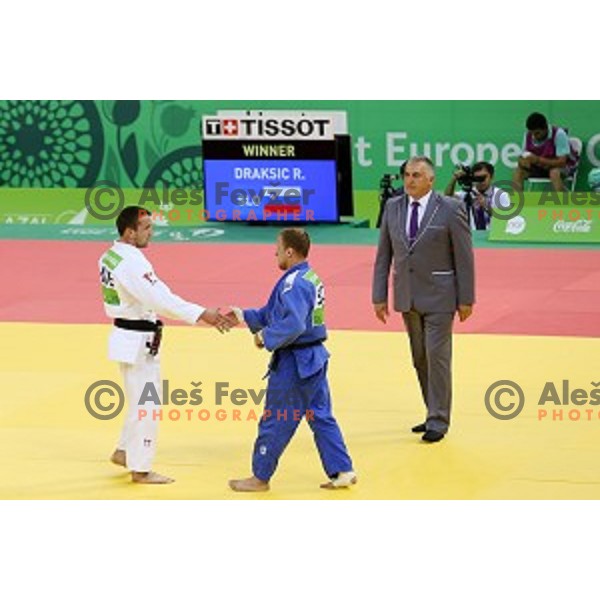 Rok Draksic of Slovenia competes in Men\'s -73 kg at Judo Tournament in Heydar Aliyev Arena at First European Games Baku 2015 in European Games Park, Azerbaijan on June 26, 2015
