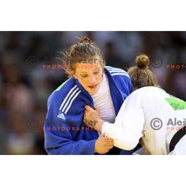 Anka Pogacnik of Slovenia competes in Women\'s -70 kg at Judo Tournament in Heydar Aliyev Arena at First European Games Baku 2015 in European Games Park, Azerbaijan on June 26, 2015