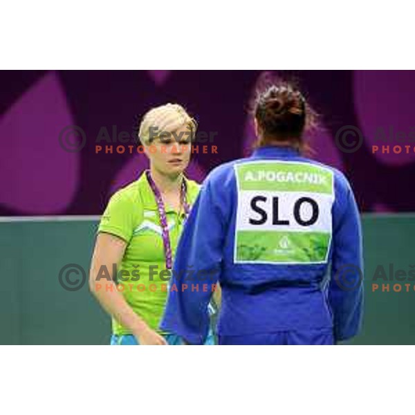 Urska Zolnir at Women\'s -70 kg at Judo Tournament in Heydar Aliyev Arena at First European Games Baku 2015 in European Games Park, Azerbaijan on June 26, 2015