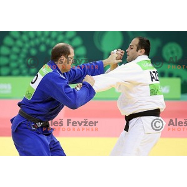 Matjaz Ceraj of Slovenia competes in Men\'s +100 kg at Judo Tournament in Heydar Aliyev Arena at First European Games Baku 2015 in European Games Park, Azerbaijan on June 27, 2015