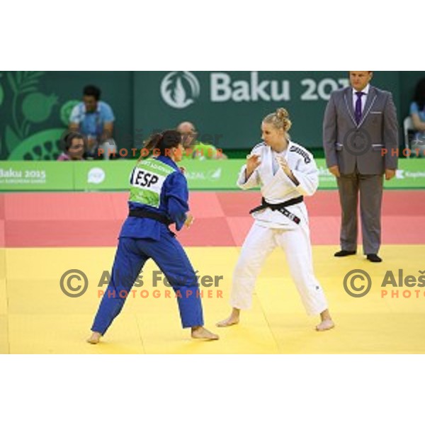 Anamarija Velensek of Slovenia competes in Women\'s -78 kg at Judo Tournament in Heydar Aliyev Arena at First European Games Baku 2015 in European Games Park, Azerbaijan on June 27, 2015