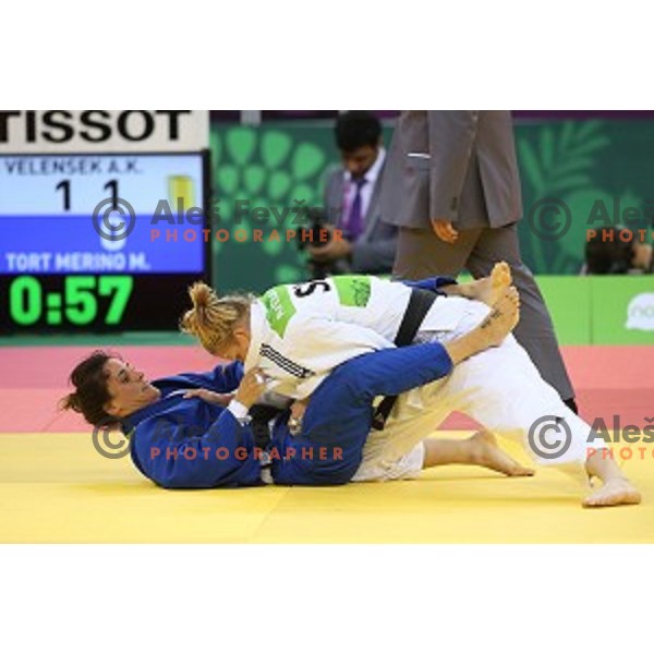 Anamarija Velensek of Slovenia competes in Women\'s -78 kg at Judo Tournament in Heydar Aliyev Arena at First European Games Baku 2015 in European Games Park, Azerbaijan on June 27, 2015