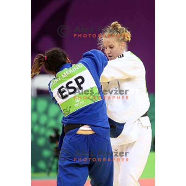 Anamarija Velensek of Slovenia competes in Women\'s -78 kg at Judo Tournament in Heydar Aliyev Arena at First European Games Baku 2015 in European Games Park, Azerbaijan on June 27, 2015