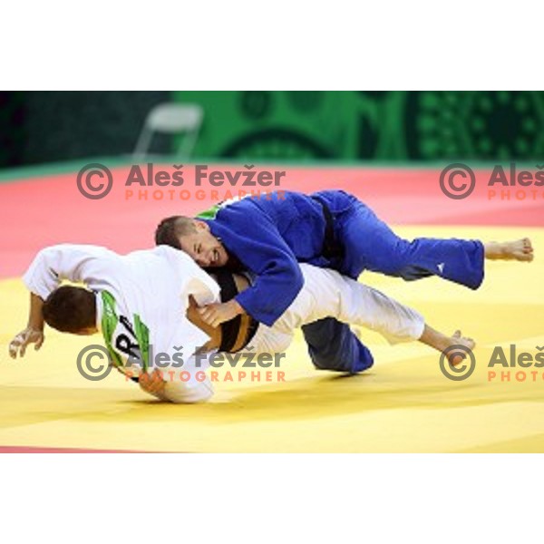 Mihael Zgank of Slovenia competes in Men\'s -90 kg at Judo Tournament in Heydar Aliyev Arena at First European Games Baku 2015 in European Games Park, Azerbaijan on June 27, 2015