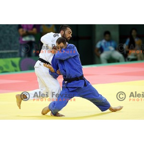 David Kukovica of Slovenia competes in Men\'s -90 kg at Judo Tournament in Heydar Aliyev Arena at First European Games Baku 2015 in European Games Park, Azerbaijan on June 27, 2015