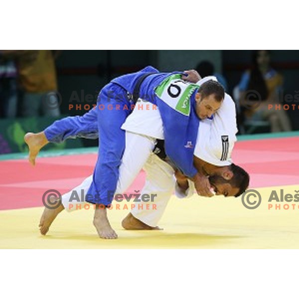 David Kukovica of Slovenia competes in Men\'s -90 kg at Judo Tournament in Heydar Aliyev Arena at First European Games Baku 2015 in European Games Park, Azerbaijan on June 27, 2015