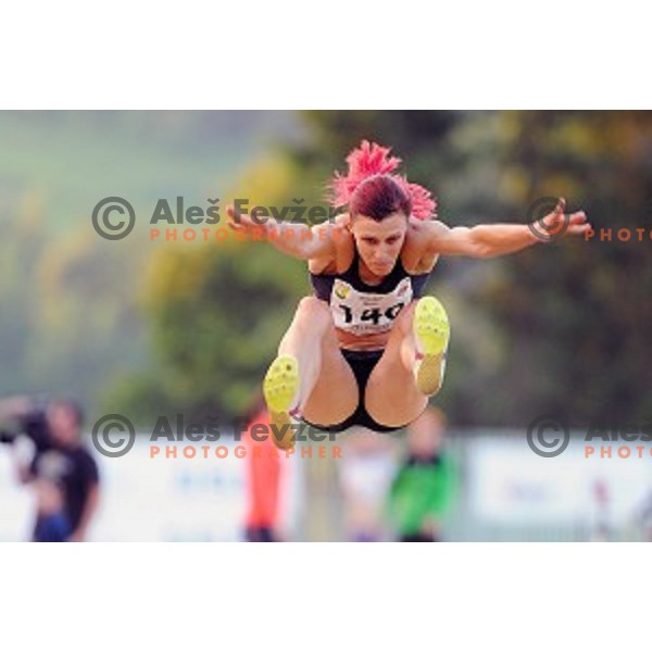 Nina Kolaric of Slovenia during Grand Prix Athletics in Velenje, Slovenia on 1 st of July, 2015