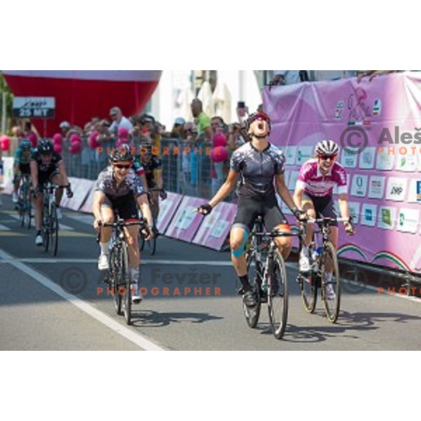 Barbra Gaurischi of team Velocio-SRAM in action during 1st Stage of 26. Giro Rosa from Kamnik to Ljubljana, Slovenia, on July 4th, 2015.