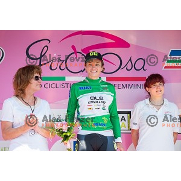 Jasinska Malgorzta of Ale Cipollini team in action during 1st Stage of 26. Giro Rosa from Kamnik to Ljubljana, Slovenia, on July 4th, 2015.