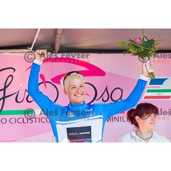 in action during 1st Stage of 26. Giro Rosa from Kamnik to Ljubljana, Slovenia, on July 4th, 2015.