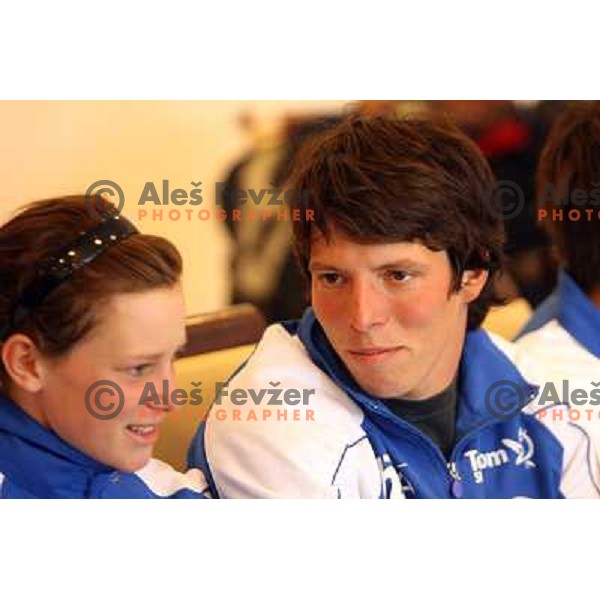 Urban Jarc,member of Slovenia National kayak&Canoe team for World Championships in Brasil at press conference in Ljubljana.Photo by Ales Fevzer 