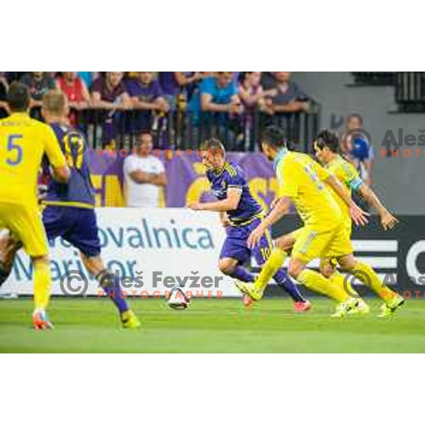 Agim Ibraimi in action during football match NK Maribor - FC Astana, Champions league qualification, 14.7.2015, Maribor, Ljudski Vrt