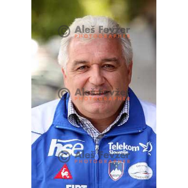 Peter Kauzer senior, coach of Slovenia National kayak&Canoe team for World Championships in Brasil at press conference in Ljubljana.Photo by Ales Fevzer 