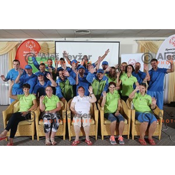 Presentation of Special Olympics Team Slovenia for the World Games, Los Angeles 2015 in hotel Piramida, Maribor on July 15, 2015