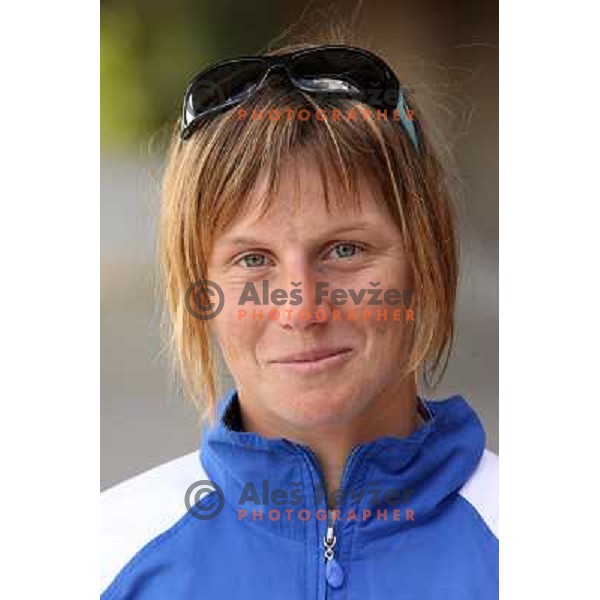 Nina Mozetic,member of Slovenia National kayak&Canoe team for World Championships in Brasil at press conference in Ljubljana.Photo by Ales Fevzer 
