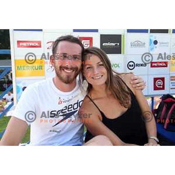 Sara Isakovic at International Swimming meeting Telekom Slovenije 2015 in Radovljica on July 18, 2015