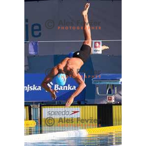 Robert Zbogar of Slovenia during International Swimming meeting Telekom Slovenije 2015 in Radovljica on July 18, 2015