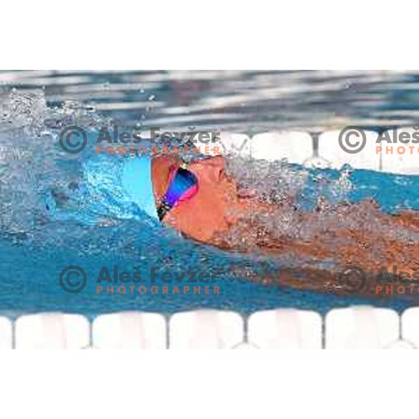 Robert Zbogar of Slovenia during International Swimming meeting Telekom Slovenije 2015 in Radovljica on July 18, 2015