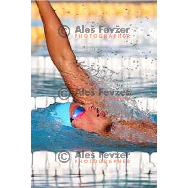 Robert Zbogar of Slovenia during International Swimming meeting Telekom Slovenije 2015 in Radovljica on July 18, 2015