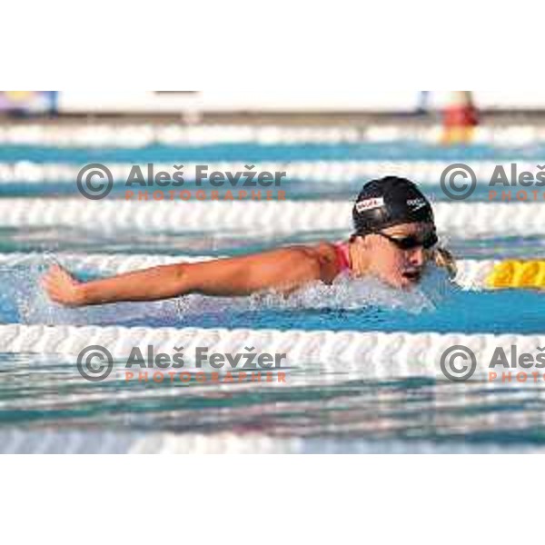 Anja klinar of Slovenia during International Swimming meeting Telekom Slovenije 2015 in Radovljica on July 18, 2015