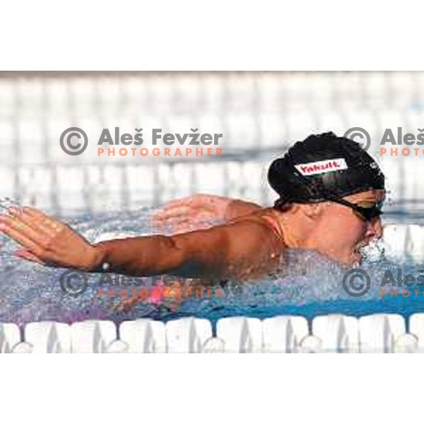 Anja klinar of Slovenia during International Swimming meeting Telekom Slovenije 2015 in Radovljica on July 18, 2015