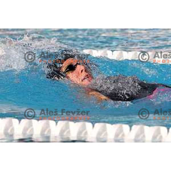 Anja klinar of Slovenia during International Swimming meeting Telekom Slovenije 2015 in Radovljica on July 18, 2015