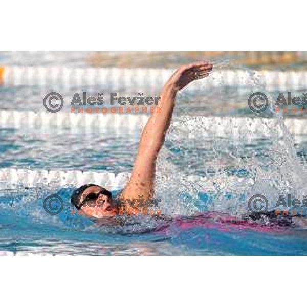 Anja klinar of Slovenia during International Swimming meeting Telekom Slovenije 2015 in Radovljica on July 18, 2015