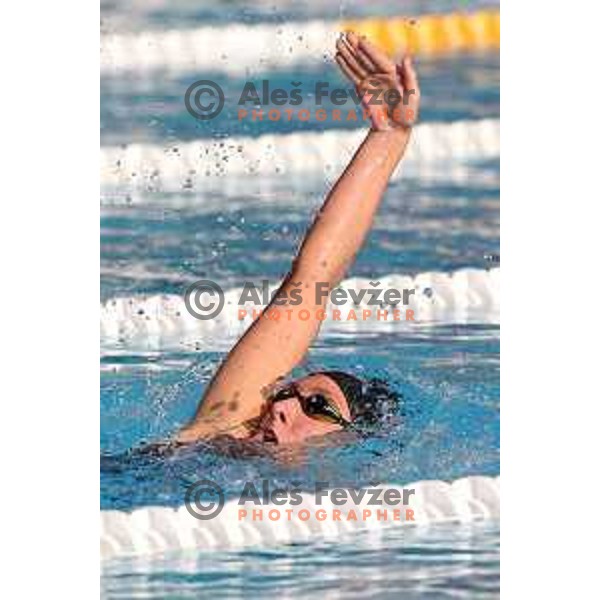 Anja klinar of Slovenia during International Swimming meeting Telekom Slovenije 2015 in Radovljica on July 18, 2015