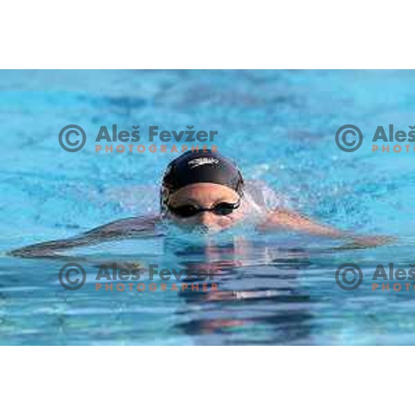 Anja klinar of Slovenia during International Swimming meeting Telekom Slovenije 2015 in Radovljica on July 18, 2015