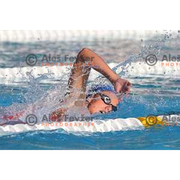Gaja Natlacen during International Swimming meeting Telekom Slovenije 2015 in Radovljica on July 18, 2015