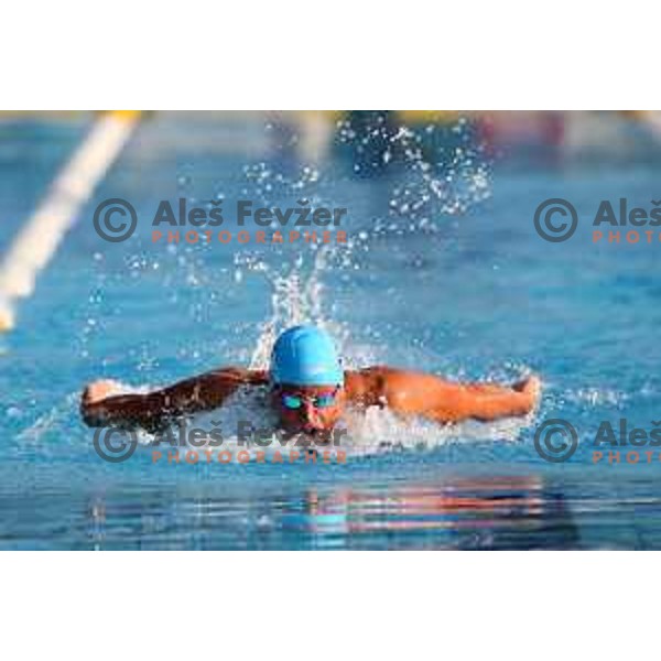 Robert Zbogar of Slovenia during International Swimming meeting Telekom Slovenije 2015 in Radovljica on July 18, 2015