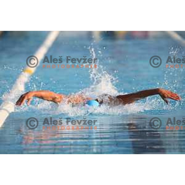 Robert Zbogar of Slovenia during International Swimming meeting Telekom Slovenije 2015 in Radovljica on July 18, 2015