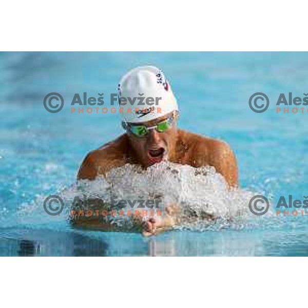Nejc Simenko during International Swimming meeting Telekom Slovenije 2015 in Radovljica on July 18, 2015