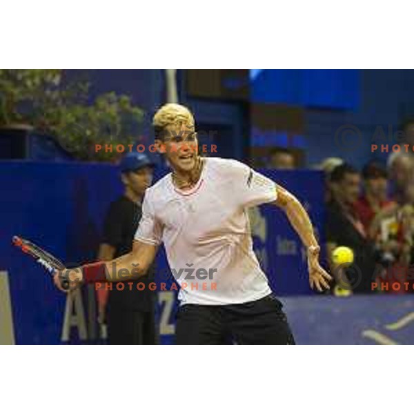 Dominic Theim (AUS) in action during final match of 26. Konzum Croatia Open Umag, ATP tennis tournament in Umag, Croatia on July 26th, 2015.
