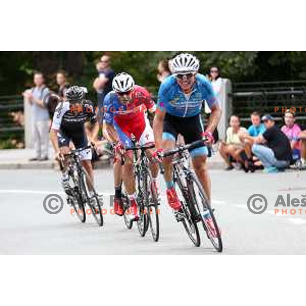 Klemen Stimulak of Adria Mobil at Cycling Grand Prix Memorial Filip Majcen in Kranj, Slovenia on August 2, 2015