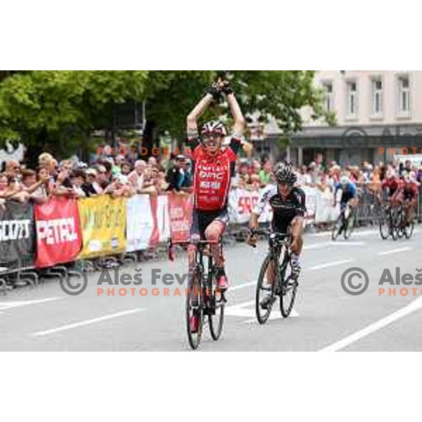 Peter Kusztor of Amplatz BMC , winner of Cycling Grand Prix Memorial Filip Majcen in Kranj, Slovenia on August 2, 2015