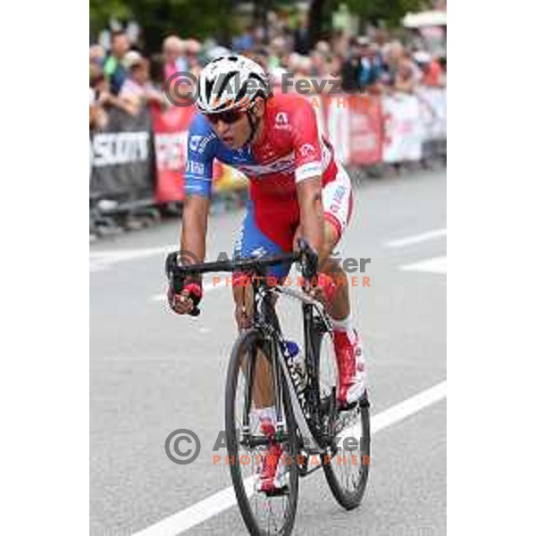 Jon Bozic of Adria Mobil at Cycling Grand Prix Memorial Filip Majcen in Kranj, Slovenia on August 2, 2015
