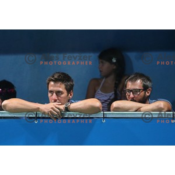 Ziga Janskovec during the Final of men\'s singles at Tilia Slovenia Open, ATP Challenger in SRC Marina, Portoroz on August 15, 2015