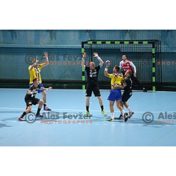 action during Slovenian Super Cup handball match between Celje Pivovarna Lasko and Gorenje Velenje at SRC Marina, Portoroz on August 29, 2015