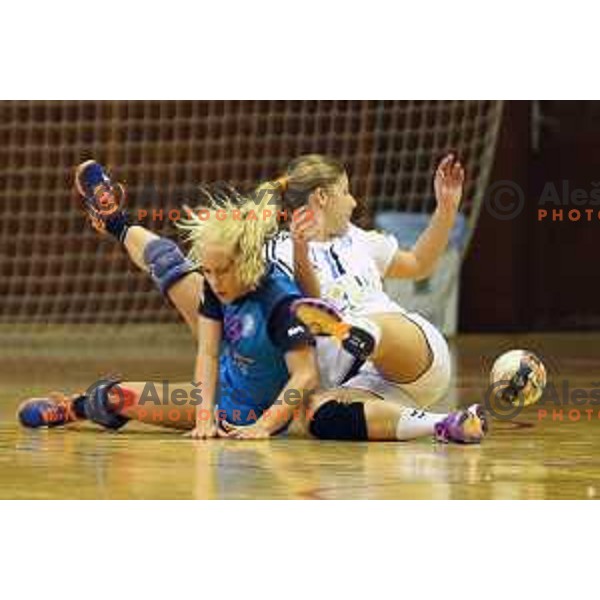 Polona Baric of RK Krim Mercator during handball match Krim Mercator (SLO)-Buducnost (MNE) at Vinko Kandija Memorial Tournament in Galjevica Hall, Ljubljana on September 5, 2015