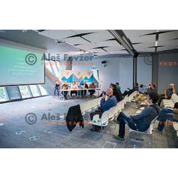 during press conference of Olympic Committee of Slovenia, Kristalna palaca, Ljubljana, Slovenia, September 10th, 2015.