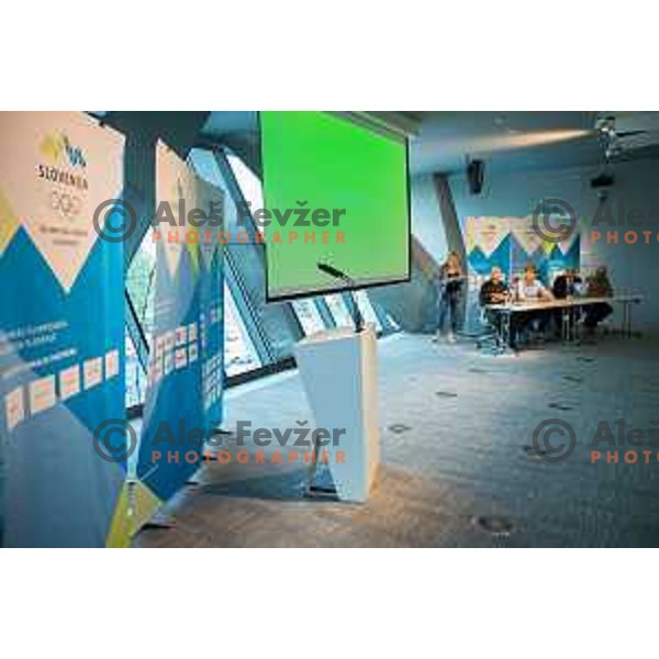 during press conference of Olympic Committee of Slovenia, Kristalna palaca, Ljubljana, Slovenia, September 10th, 2015.
