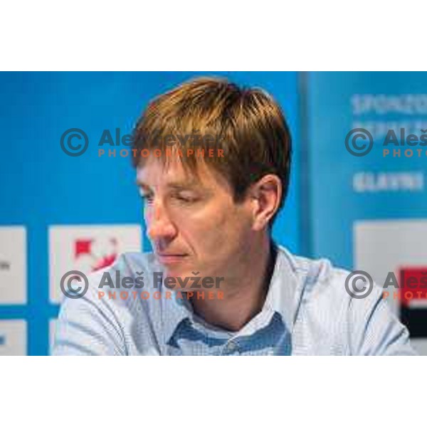 Iztok Cop during press conference of Olympic Committee of Slovenia, Kristalna palaca, Ljubljana, Slovenia, September 10th, 2015.