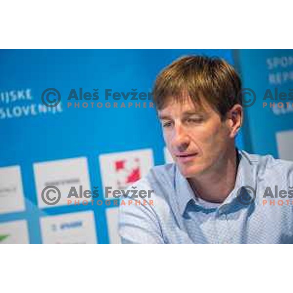 Iztok Cop during press conference of Olympic Committee of Slovenia, Kristalna palaca, Ljubljana, Slovenia, September 10th, 2015.