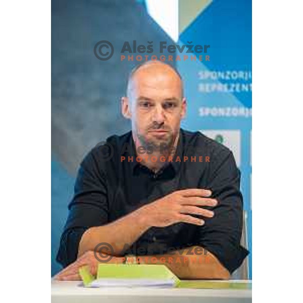 Blaz Perko during press conference of Olympic Committee of Slovenia, Kristalna palaca, Ljubljana, Slovenia, September 10th, 2015.